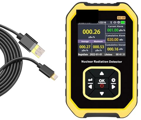 Rilevatore di radiazioni con contatore Geiger portatile, display LCD, dosimetro for nucleari a raggi X gamma