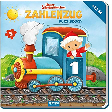 Trötsch Unser Sandmännchen Puzzlebuch Zahlenzug Puzzlebuch: Kinderbuch Beschäftigungsbuch Entdeckerbuch Puzzlebuch