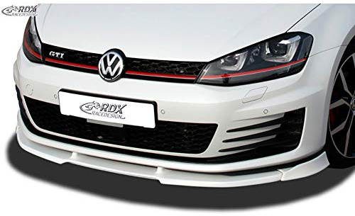 RDX Racedesign Frontspoiler VARIO-X Golf 7 GTI / GTD Frontlippe Front Ansatz Vorne Spoilerlippe, Schwarz, RDFAVX30758 | kompatibel mit Volkswagen Golf VII GTi/GTD 2012-2017 (PU)