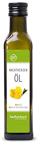 Bio Nachtkerzenöl 250ml nativ und kaltgepresst I 100% rein von bioKontor