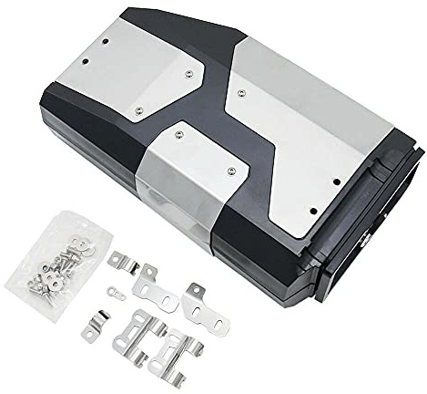 SANWAN, cassetta degli attrezzi laterale per moto, 4,2 l, con staffa sinistra, impermeabile, contenitore di riparazione per BMVV R1200GS R1250GS ADV 2004-2019