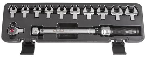 Clé dynamométrique 3/8 30-110Nm 331mm + fourches interchangeables - Om 0784 - CLAS Equipements