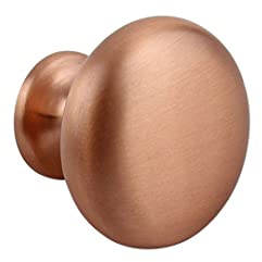 VIEFE Möbelknopf Möbelgriff Schubladengriff Knopfgriff Schlafzimmer Küchenschrank Kupfer gebürstet. VC4 Serie: 31.4 mm