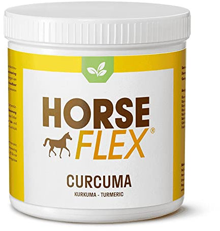 HORSE FLEX Polvere di curcuma per cavalli per sostenere la pelle, il sistema muscolo-scheletrico e la digestione - 2400 grammi