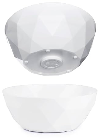 silwy® Super-Magnet-Bowl (2er-Set) HIGH-TECH-Kunststoff - perfekt für Camping, Caravaning und Boating - rutschfestes Geschirr ohne jegliches Klappern stapelbar