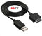 WICAREYO Câble de charge USB pour PS Vita 1000 2 m / 6,5 FT Transfert de données Câble d'alimentation USB pour PS Vita 1000