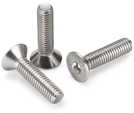 Bolt Dropper Sechskantschrauben M5x25mm - A2 Edelstahl Senkkopf Zugschraube - Hochfeste Zugschraube mit Innensechskant - Sichere und einfache Anwendung für Heimwerker und Profis - 50 Stück