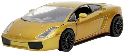Jada Toys Fast and Furious Auto Lamborghini Gallardo 2003 (Gold) - Die Cast Modellauto aus Fast & Furious 10 im Maßstab 1:24 (19 cm), Metallauto für Sammler und Kinder ab 8 Jahre