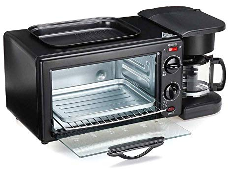 Forno A Microonde, Forno A Convezione da 9 Litri, Controllo Intelligente della Temperatura, Interno E Custodia in Acciaio Inossidabile, Aspetto retrò Utile