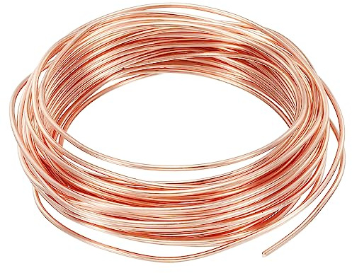 PATIKIL 32.8 Fötter Solid Svart Koppartråd, 14 Gauge 99,9% Ren Koppar Tråd 2mm Mjuk Pärltråd Metall Växt Stamm Slipsar För Smycken Hantverk