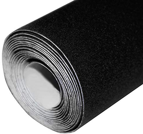 Klebefolie Möbel 90x240 cm | Folie für Möbel mit samtiger Veloursoptik für elegante Akzente | Klebefolie ideal zur Möbelrenovierung | Möbelfolie selbstklebend für DIY-Projekte | Velour Schwarz
