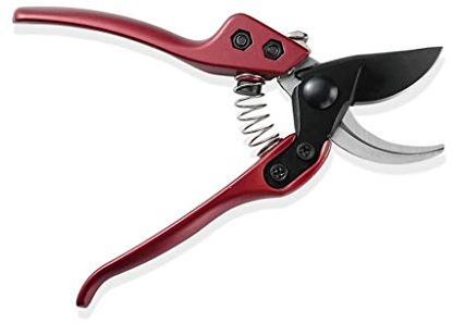 Sécateur de jardin Tondeuse manuelle domestique, sécateur rouge, coupe-bordure, 7,8 pouces, outils de jardinage, très approprié pour les jardiniers Bypass Pr