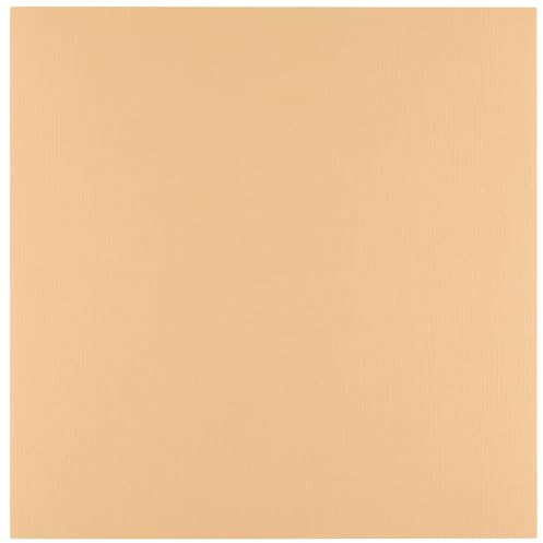 Florence Leinen-Karton, 30,5 x 30,5 cm, Beige (Pergament), 10 Blatt à 250 g/m², farbiges Papier, Kartenherstellung für Scrapbooking und andere Bastelarbeiten