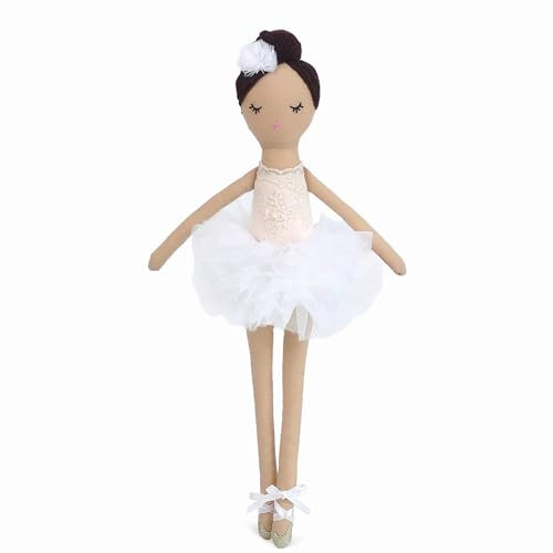 MON AMI Katrina Ballerina Doll 15/38 cm | Soft Plushie in Embroidered Bodice & Tulle Skirt | Elegant Ballerina Doll for Gifting, Playtime & All Ages