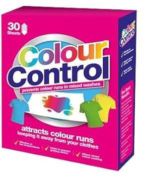 Vision4ever 30 Sheets Colour Catcher Laundry Sheets Low High Temperature Bleed Complete Action Clothes Sheet, Dirt Collector, Bleed Run Prevention, Control Washing, Prevent Colour Run (30 Sheets)