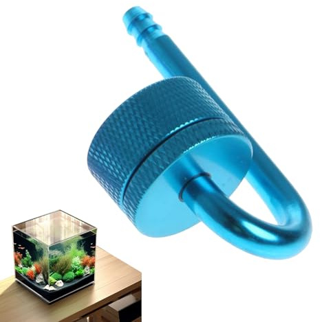 Aluminium CO2-atomizer, CO2-diffusor för akvarieväxter | Bubbelräknare i aluminiumlegering, akvarietillbehör med sugkopp för inomhus och hem