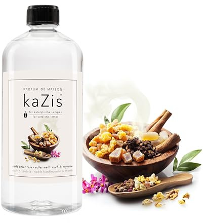 KAZIS® I ANTISMOKE I Nuit Orientale I Edler Weihrauch & Myrrhe I 1 Liter I Für Jede katalytische Lampe I Raumduft