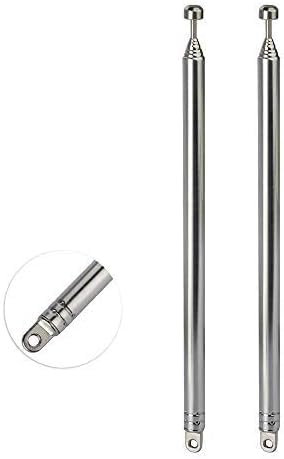 Lot de 3 antennes radio FM portables de rechange, 75 cm, pour radio DAB/FM, antenne radio pour récepteurs stéréo Bluetooth, radio intérieure, pour TV ATSC DVB T DVB T2