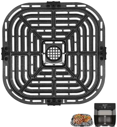 GCQFZ Air Fryer Grill Pan for Instant Vortex Plus 6QT instant pot vortex plus 6QT Clear Cook Air Fryer, Original Air Fryer Accessories Replacement Tray Plate Crisper Plate Rack Parts,Dishwasher Safe