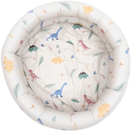 HANABASS Piscine Gonflable pour Bébé Piscine Ronde 90cm en PVC Amusante Jardin Baignade 1 Pièce