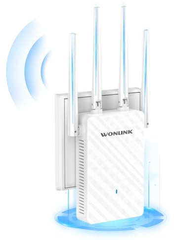 WONLINK Répéteur WiFi Puissant AC1200 Mbps, Amplificateur WiFi Puissant