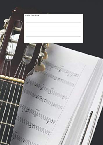 Hefte - Blöcke - Notizen: Gitarre Notenheft, 50 Seiten, 12 Systeme, DIN A4