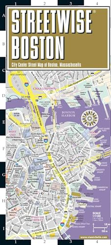 Streetwise Boston Map - Laminated City Center Street Map of Boston, Massachusetts (Michelin Streetwise Maps)
