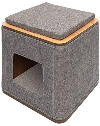 Catit 52091 Vesper Katzenmöbel Cubo, grau, 42.5x42.5x47.5 cm (1er Pack)