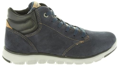 Geox Garçon J Xunday Boy A Bottines, Navy/Black, 35 EU