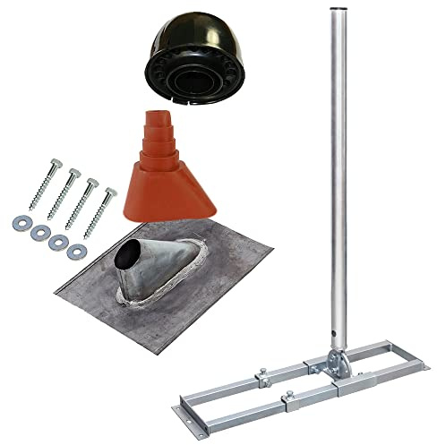 Premium X Profi X100-48K SAT Dach-Sparren-Halter mit Kabeldurchführung für Satelliten-Antenne Satellitenschüssel | Montage-Set für die Dachinstallation