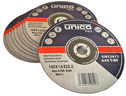 10 Stück Trennscheibe Ø 180mm für Winkelschleifer Stahl Edelstahl Flexscheibe Inox Metall