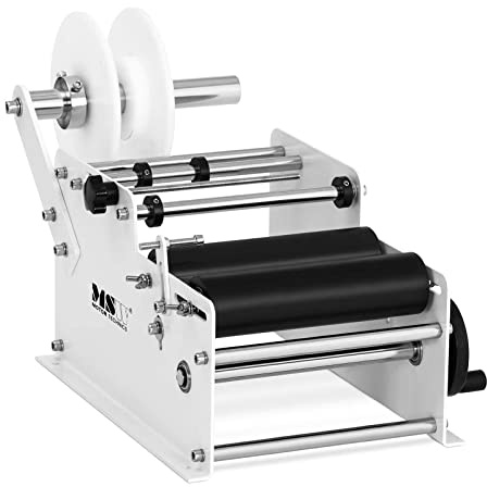 MSW MSW-LMM-01 etikettmaskin 20 till 40 etiketter/min flasketikett halvautomatisk