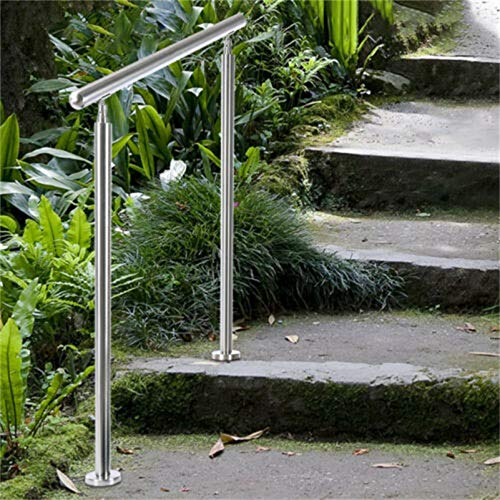 CGF-Haltegriff Handlauf, Edelstahl 304, Veranda-Geländer Handlauf für Außen- und Innenschritte - Einfach zu installierende Treppengeländer (1,96 Fuß / 2,6 Fuß / 3,3 Fuß / 3,9 Fuß / 4,6 Fuß)