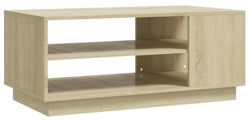 vidaXL Coffee Table Home Living Room Office Furniture Modern Decor Couch Centre Side Sofa Accent Tea Storage Table Desk Sonoma Oak Chipboard