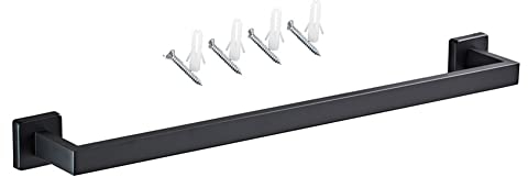 Hoopever SUS304 - Barra portasciugamani in acciaio inox, 600 mm, colore: nero