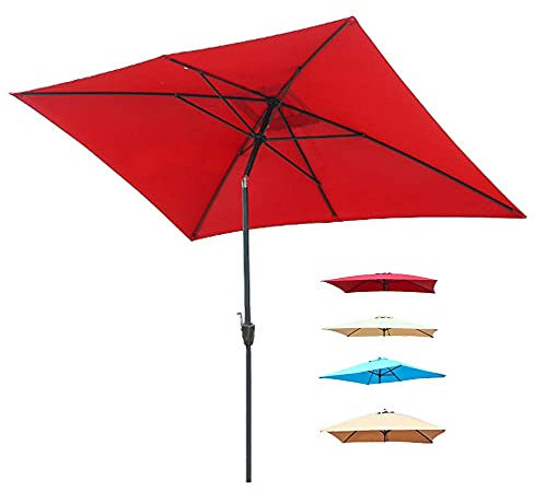 rechteckige Sonnenschutzneigung |Kurbel |2 * 3m |Gartenschirm good