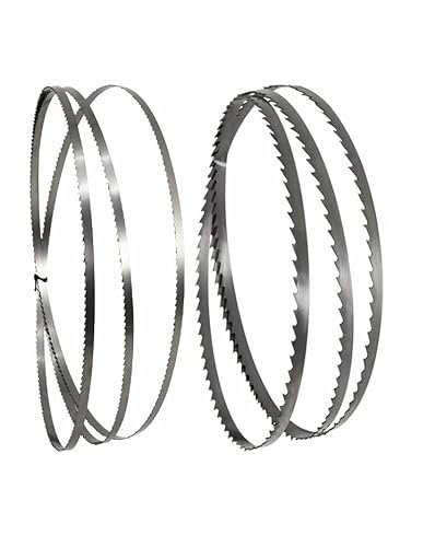 PNAJFUEL Bandsägeblatt, Bimetall-Bandsägeblatt, 2 Stück Bandsägeblätter Für Holzbearbeitungsbandsägen/6 Tpi/1400X6.35X0.35Mm