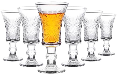 Sdatook Shot Glasses, 1.5oz Shot Glasses Set of 6/Sherry Glasses/Cordial Glasses