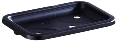 Cabilock Wandmontierter Seifenhalter aus Aluminium im Vintage Stil Schwarzer Seifenkorb zur Aufbewahrung für Bad und Küche mit Einfachem Montageset und Ablagenetz