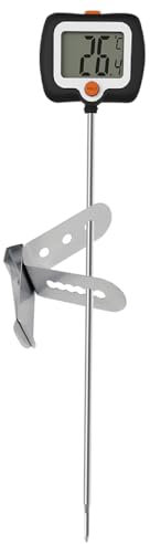 Termometro Digitale per Caramelle, Termometri per Carne a Lettura Istantanea con Display LCD Rotante a 180° e Sonda da 10 e Clip per Pentole per Candele, Liquidi, Cottura, Grigliate, Barbecue