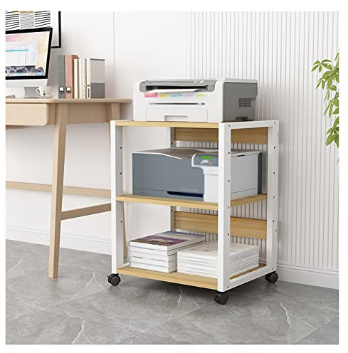 CJHFR472SG Druckerständer Druckerständer, 3-stöckig, for Büro, beweglicher Druckerständer, Wagen, Rolltisch, multifunktional, for Zuhause, Bodenständer, Halter, Organizer, Regal Druckertisch