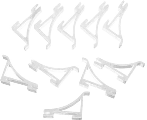 Mikikit 10pcs Refrigerator Shelf Clips Fixing Shelf Supports for Cooler Rv Fridge Freezer Clips Hooks