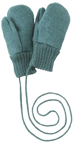Disana Gants Walk pour bébé et enfant – 100 % laine mérinos bio – Résistant aux intempéries et super chaud – Unisexe en 3 tailles – Durable et équitable – Relié par un cordon tricoté – Fabriqué en