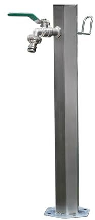 OOMRNV Rubinetto per Fontana in Acciaio Inossidabile per Esterni con Rubinetto per Giardino, Fattoria, Pascolo, Rubinetto Antigelo Indipendente E Rubinetto Decorati,One Color-86x20.5cm/33.9x8.1in