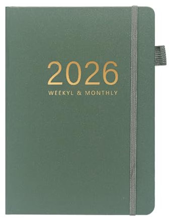 A5 Notebook, 2026 Tagebuch, 144 Blätter, Hardcover Planer, Sturdy Calendar Organizer, Smooth Acid-Less Paper for Writing, Travel College Graduation Home Business Workplace School