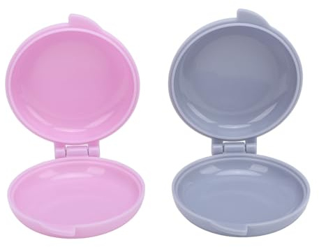 Baxnore Mini tortiera rotonda mini teglia multifunzionale antiaderente a rilascio facile per pane, cioccolato, panettieri domestici, materiale ABS, 4,8x1,8x5,8 cm, confezione da 2