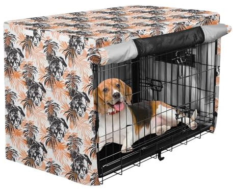 siphylline hund löv roséguld låda skydd för hundar integritet kennel skydd hundlåda gardiner