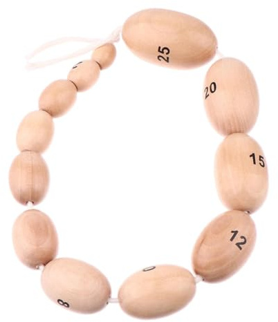 Prader Orchidometer, Wooden Beaded Assessment Tool, Medical Sizing Device | Classic Pediatric Evaluation Design, Easy Size Assessment Tool, for Children Pediatricians Home Hospital Nursery