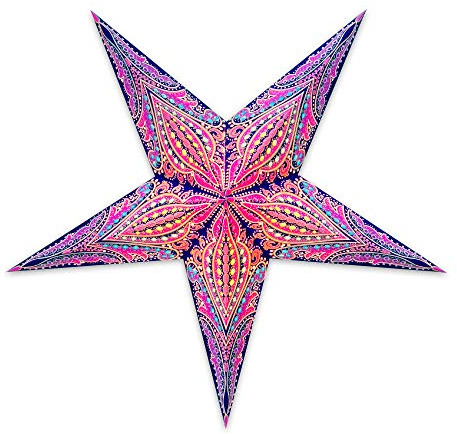 GalaxyArts - Queen (Blue Pink, Medium) - Paper Star Lantern