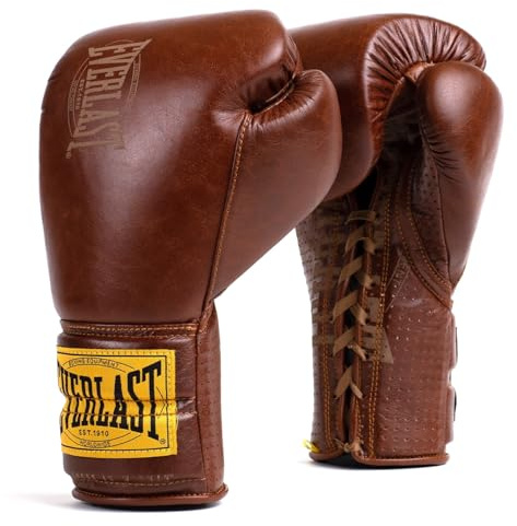 Everlast Unisex – Erwachsene Boxhandschuhe 1910 Classic Trainingshandschuhe, Braun, 12oz